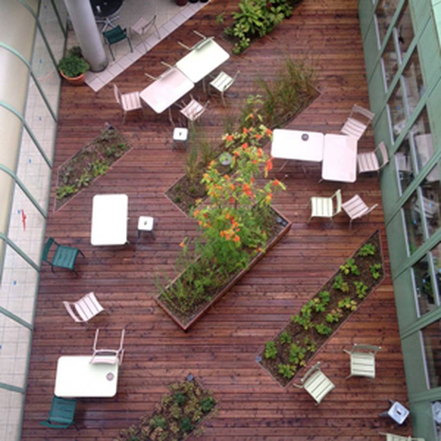 Projets espaces publics - UNIL - Un patio extérieur - Lausanne - Suisse